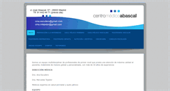 Desktop Screenshot of centromedicoabascal.es